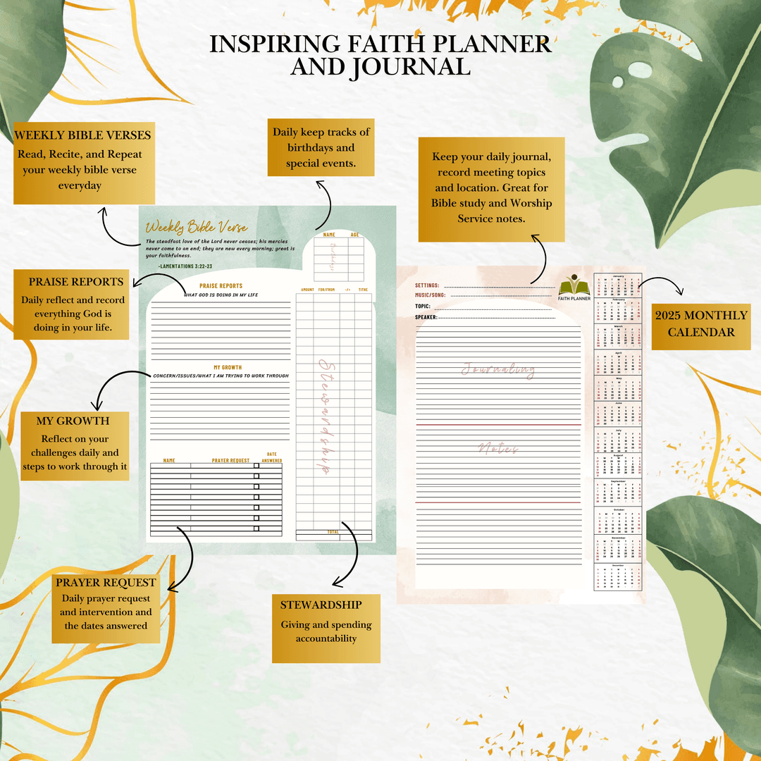 INSPIRING FAITH PLANNER AND JOURNAL (SEPTEMBER-DECEMBER 2025) view 3